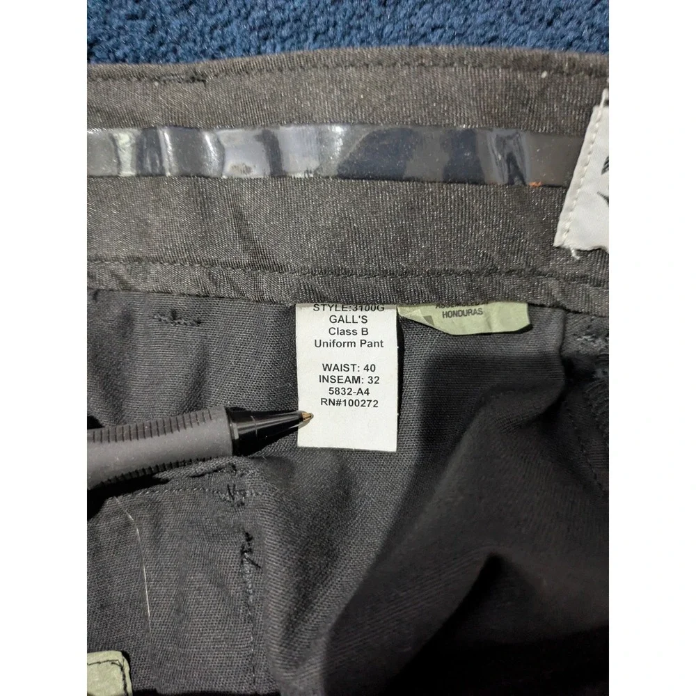 Galls Mens Class B Uniform Cargo Pant Black 40x32 3100G Tactical Workwear Prison
